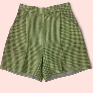 Vintage fendi 365 green houndstooth